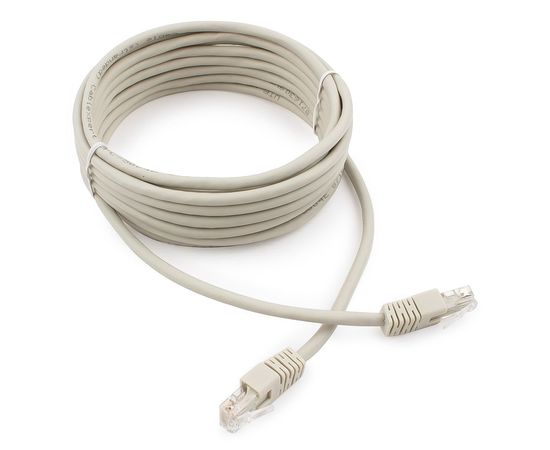 Патч-корд UTP Cablexpert PP6U-5M кат.6, 5м, литой, многожильный (серый)