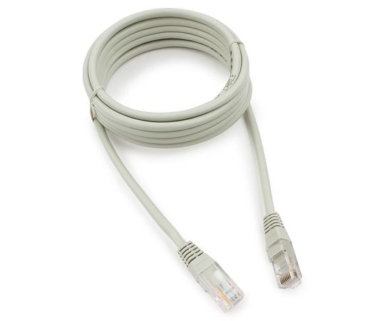 Патч-корд медный UTP Cablexpert PP10-3M кат.5e, 3м, литой, многожильный (серый)