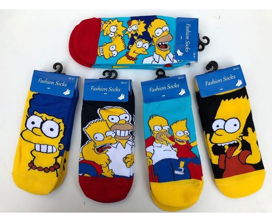 Женские носочки с принтами героев "The Simpsons"