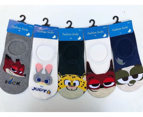 Хлопковые следы с принтами героев мультфильма "Зверополис"