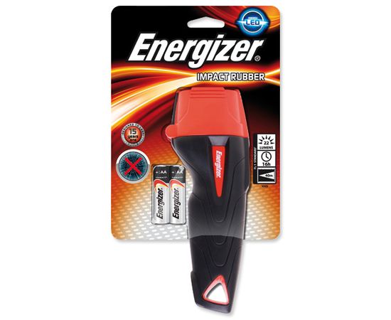 Фонарь компактный Energizer IMPACT 2x AA черно-красный