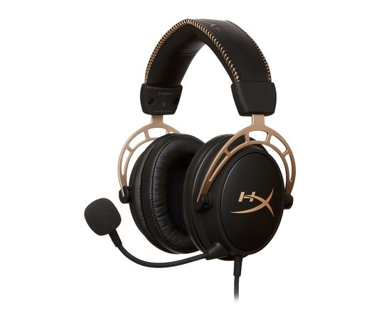Наушники-гарнитура игровые HyperX HX-HSCA-GD/NAP Cloud Alpha-Gold