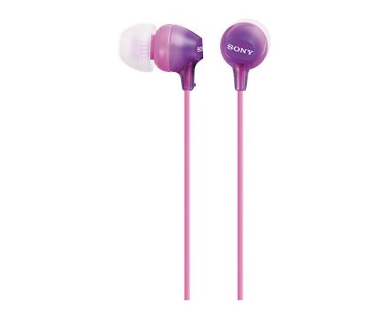 Наушники-вкладыши проводные Sony MDREX15LPV.AE фиолетовый