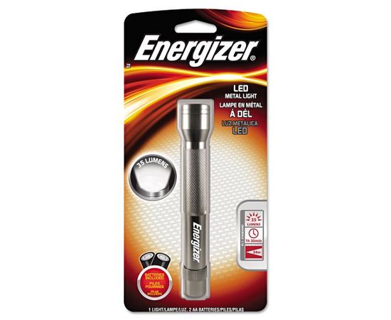 Фонарь компактный Energizer Metal light 3xААА черный.