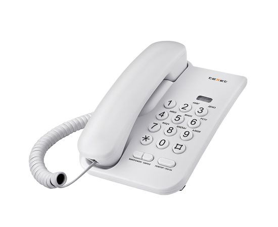 Телефон проводной Texet TX-212 серый