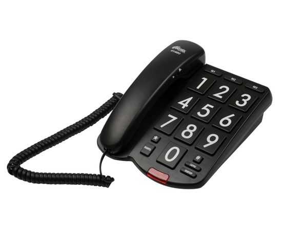Телефон проводной Ritmix RT-520 черный