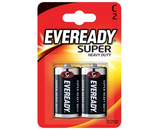 Элемент питания R14-C Eveready SHD 2 штуки в блистере