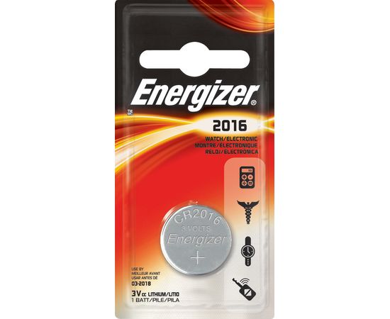 Элемент питания Energizer CR2016 -1 штука в блистере