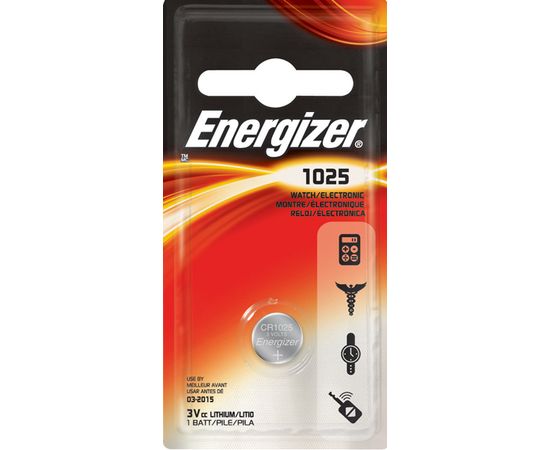 Элемент питания Energizer CR1025 -1 штука в блистере