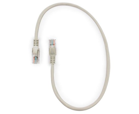 Патч-корд UTP Cablexpert PP12-0.5m кат.5e, 0.5м, литой, многожильный (серый)