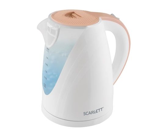 Электрический чайник Scarlett SC-EK18P43 бело-бежевый
