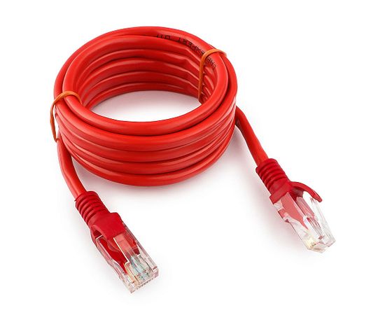 Патч-корд UTP Cablexpert PP12-2M/R кат.5e, 2м, литой, многожильный (красный)