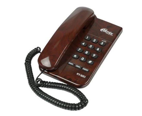 Телефон проводной Ritmix RT-320 кофейный мрамор