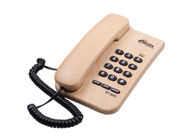 Телефон проводной Ritmix RT-320 светлое дерево