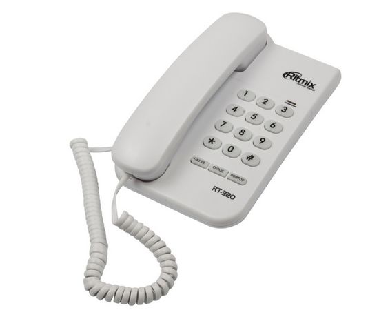 Телефон проводной Ritmix RT-320 белый