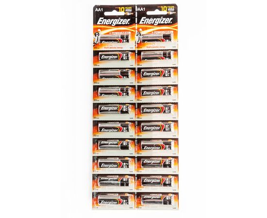 Элемент питания LR6 AA Energizer Power  Alkaline 20 штук в блистере.