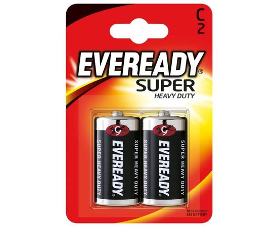 Элемент питания R14-C Eveready SHD 2 штуки в блистере.
