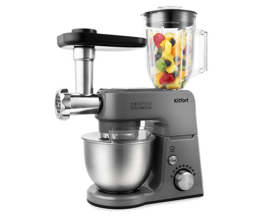 Планетарный миксер Kitfort КТ-1366-2 серый