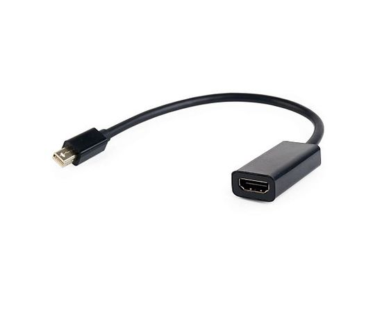 Переходник miniDisplayPort - HDMI, Cablexpert A-mDPM-HDMIF-02, 20M/19F, кабель 15см, черный, пакет