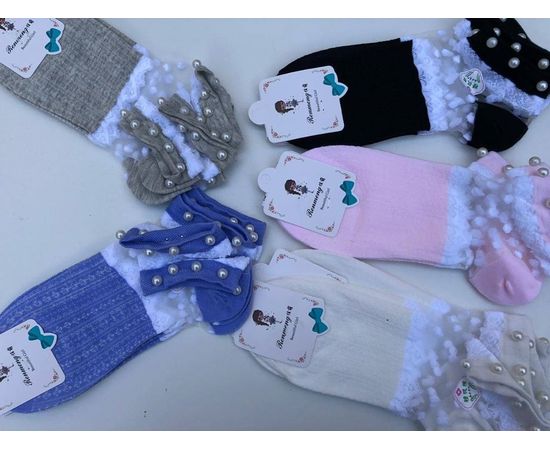 Декоративные носочки с жемчугом