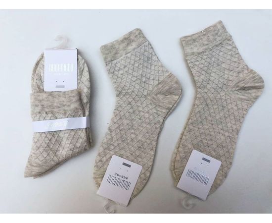 Носочки хлопковые в мелкую сеточку