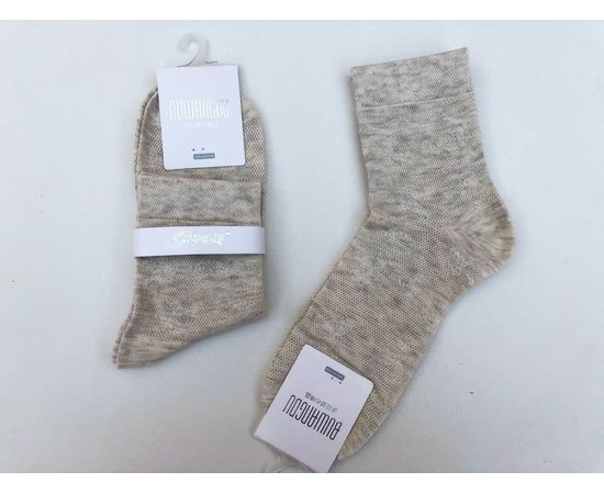 Хлопковые носочки в мелкую сеточку