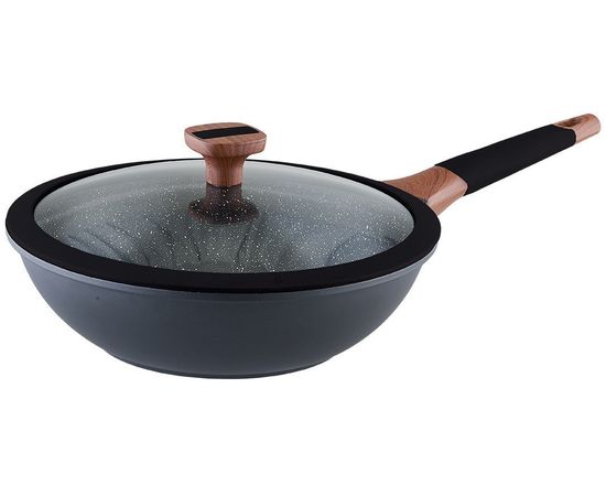 Сковорода ВОК VINZER 89505 Greblon Induction Line 28 см