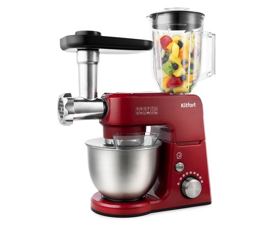 Планетарный миксер Kitfort КТ-1366-1 красный