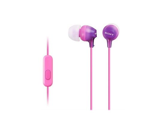 Наушники-вкладыши проводные Sony MDREX15APV.CE7 фиолетовый