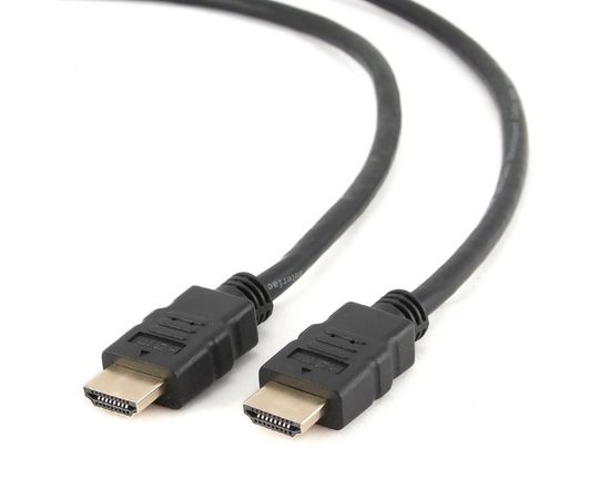 Кабель HDMI Cablexpert CC-HDMI4-1M, 1м, v2,0, 19M/19M, черный, позол.разъемы, экран, пакет