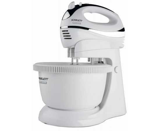 Миксер с чашей Scarlett SC-HM40B01 белый