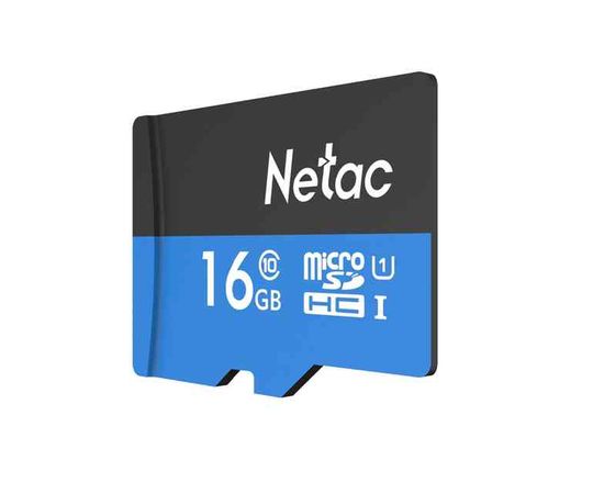 Карта памяти MicroSD 16GB Class 10 U1 Netac P500STN с адаптером SD