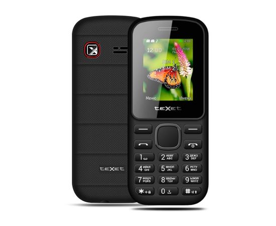 Мобильный телефон Texet TM-130 черно-красный