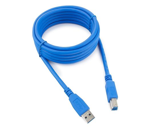 Кабель USB 3.0 Pro Gembird CCP-USB3-AMBM-10, AM/BM, 3м, экран, синий, пакет