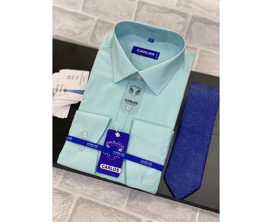 ​​мужская однотонная рубашка