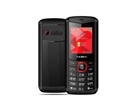 Мобильный телефон Texet TM-D206 черно красный