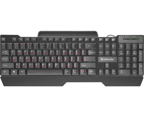 Клавиатура проводная Defender Search HB-790 RU,черный