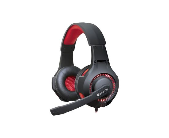 Наушники-гарнитура игровые Defender Warhead G-450 USB, подсветка, кабель 2,3 м