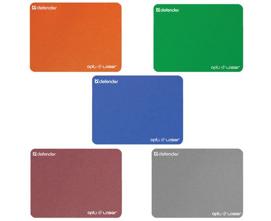 Коврик для мышки Defender Silver opti-laser 220х180х0.4 мм, 5 видов