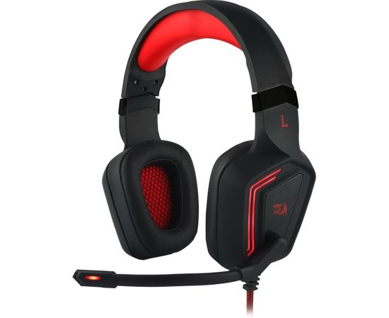 Наушники-гарнитура игровые Redragon Muses красный + черный