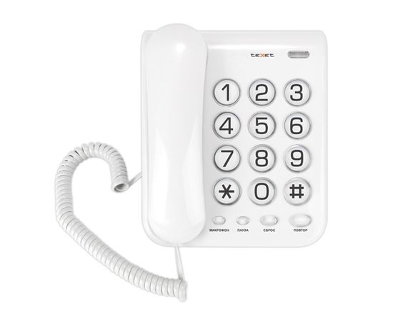Телефон проводной Texet TX-262 серый