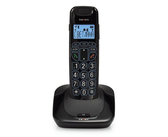 Телефон беспроводной Texet TX-D7505А черный
