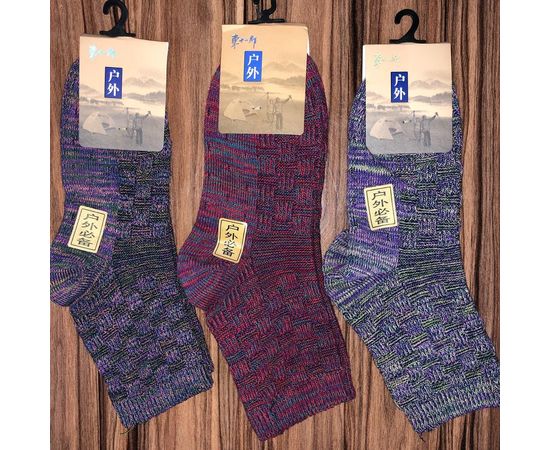 Теплые носки, сотканные из толстой хлопковой нити