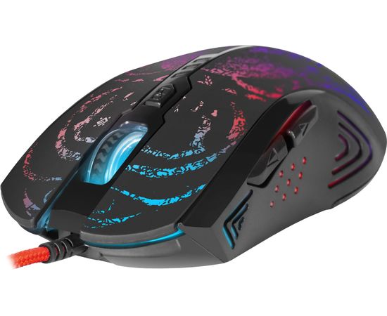 Мышь игровая Defender Invoker GM-947 черная, 3200dpi, мышь