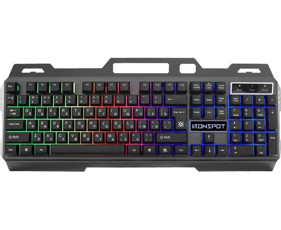 Клавиатура игровая Defender IronSpot GK-320L черный