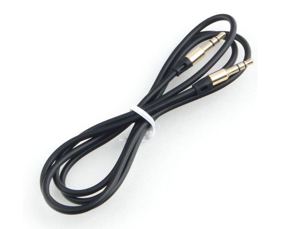 Кабель аудио Cablexpert CCAB-01-35MM-1MB, 3.5 джек (M)/3.5 джек (M),1м, блистер, черный