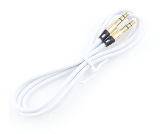 Кабель аудио Cablexpert CCAB-01-35MM-1MW, 3.5 джек (M)/3.5 джек (M), 1м, блистер, белый