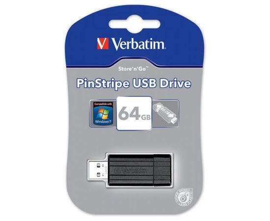 USB Флеш 64GB 2.0 Verbatim 049065 черный