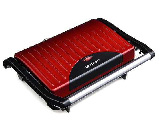 Бутербродница Kitfort КТ-1609 Panini Maker красный