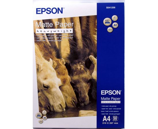 Фотобумага A4 Epson C13S041256 50 Л. 167 Г/М2 Matte -Heavyweight